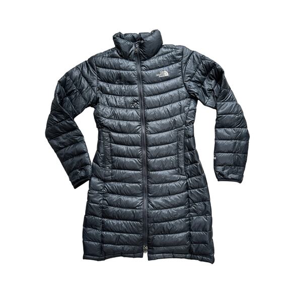 The North Face Women's XS 700 Down Gotham Long Puffer Coat Black Lightweight - Picture 3 of 11